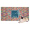 Retro Squares Dog Towel (Personalized)