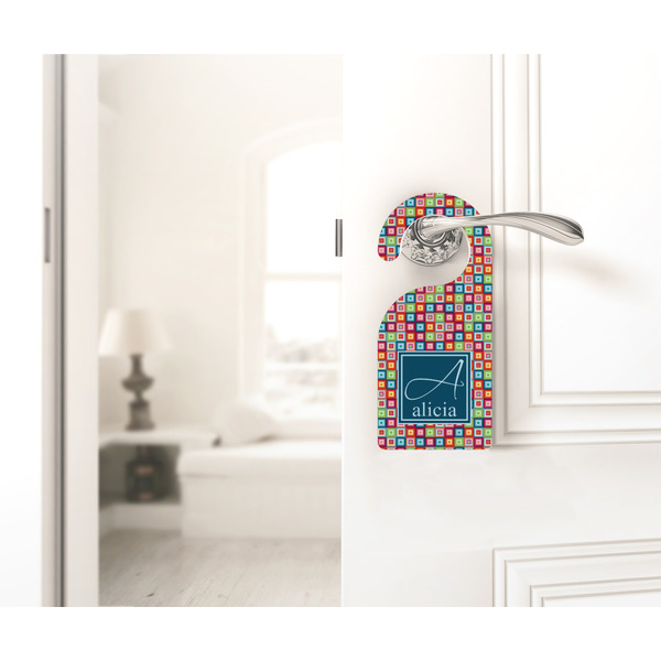 Retro Squares Door Hanger - LIFESTYLE