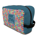 Retro Squares Toiletry Bag / Dopp Kit (Personalized)