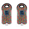 Retro Squares Double Wine Tote - APPROVAL (new)