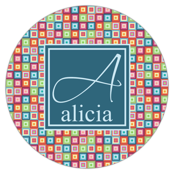 Retro Squares Drink Topper - Large - Single