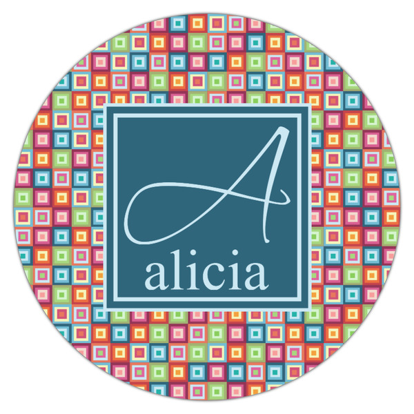 Retro Squares Drink Topper - Medium - Single