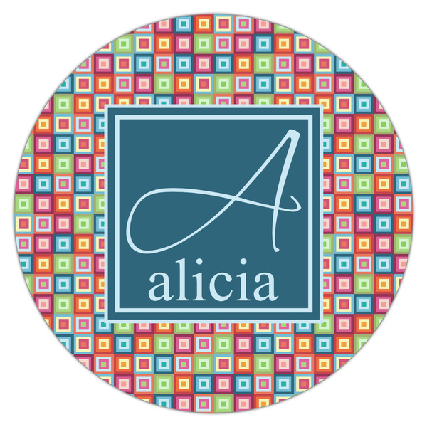 Retro Squares Drink Topper - XLarge - Single