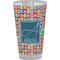 Retro Squares Pint Glass - Full Color - Front View