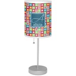 Retro Squares 7" Drum Lamp with Shade Linen (Personalized)