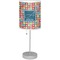 Retro Squares Drum Lampshade with base included