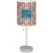 Retro Squares Lamp with Drum Shade (Personalized)