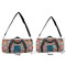 Retro Squares Duffle Bag Small and Large