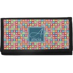 Retro Squares Canvas Checkbook Cover (Personalized)