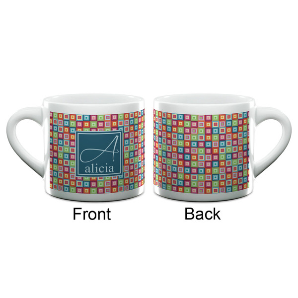 Retro Squares Espresso Cup - 6oz (Double Shot) (APPROVAL)