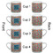 Retro Squares Espresso Cup - 6oz (Double Shot Set of 4) APPROVAL