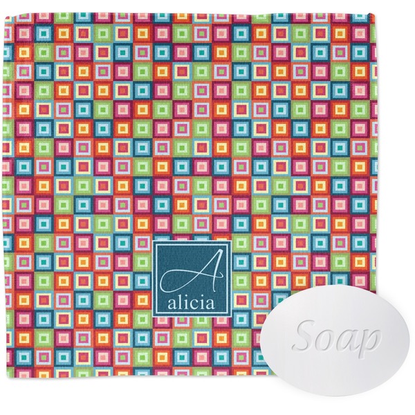 Custom Retro Squares Washcloth (Personalized)