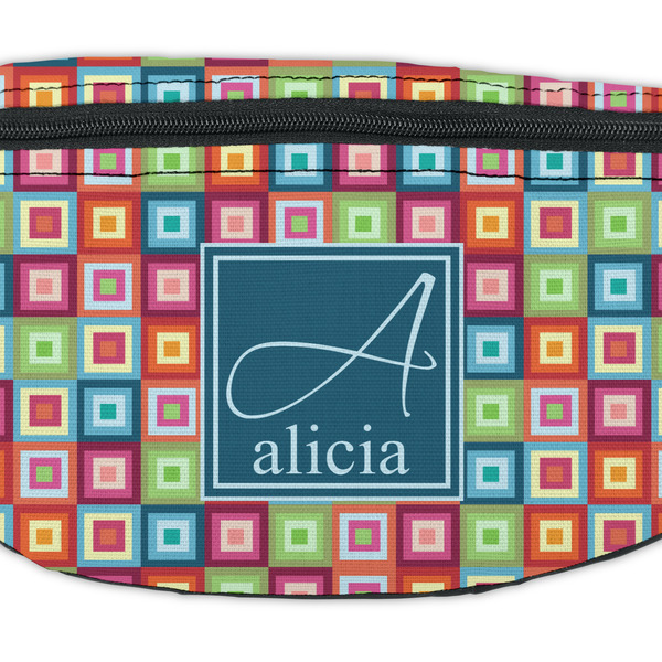 Retro Squares Fanny Pack - Closeup
