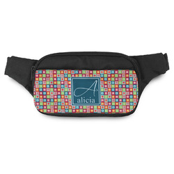 Retro Squares Fanny Pack - Modern Style (Personalized)