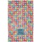 Retro Squares Finger Tip Towel - Full View