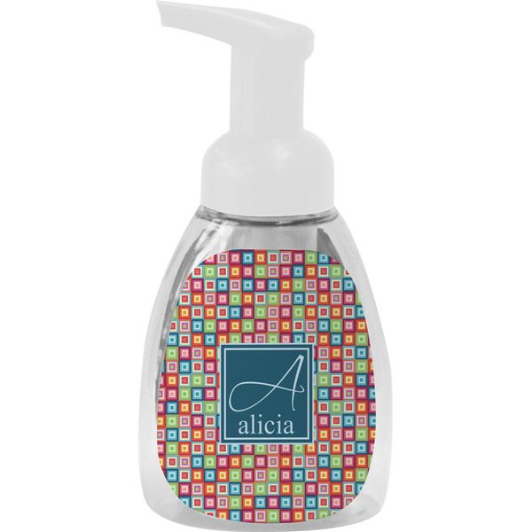 Custom Retro Squares Foam Soap Bottle (Personalized)