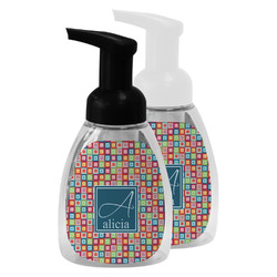 Retro Squares Foam Soap Bottle (Personalized)