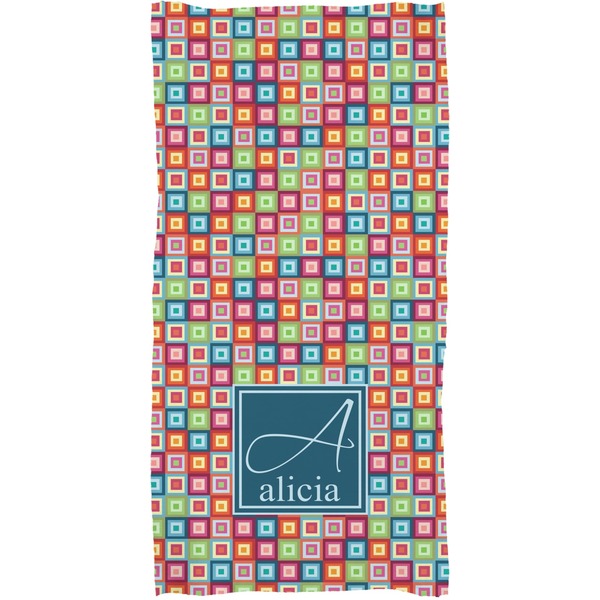 Retro Squares Full Sized Bath Towel - Apvl