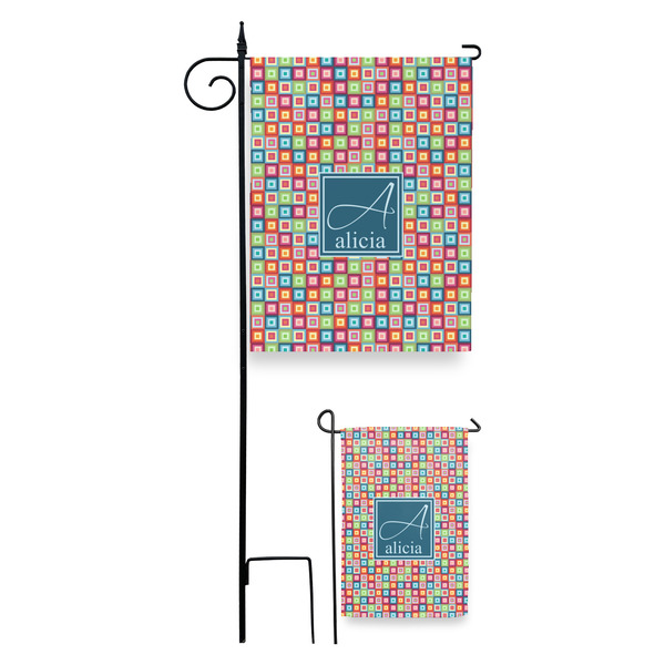 Retro Squares Garden Flag - PARENT/MAIN