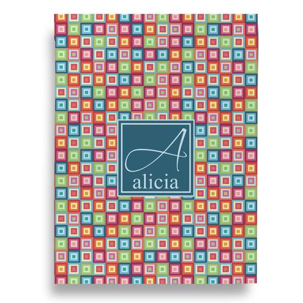 Retro Squares Garden Flags - Large - Double Sided - FRONT