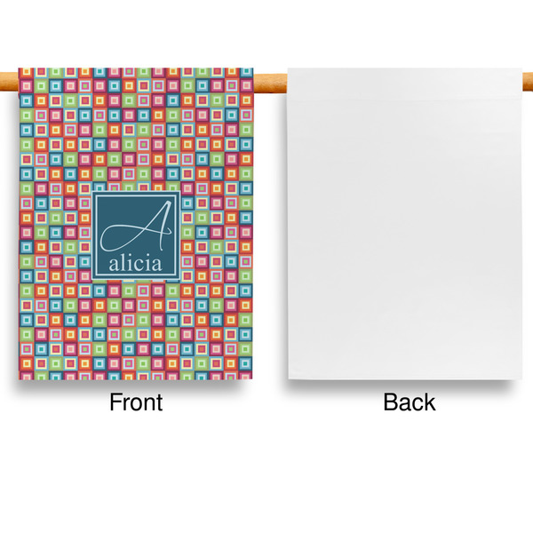 Retro Squares Garden Flags - Large - Single Sided - APPROVAL