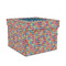 Retro Squares Gift Boxes with Lid - Canvas Wrapped - Medium - Front/Main