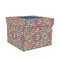 Retro Squares Gift Box with Lid - Canvas Wrapped - Medium (Personalized)