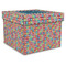 Retro Squares Gift Boxes with Lid - Canvas Wrapped - X-Large - Front/Main