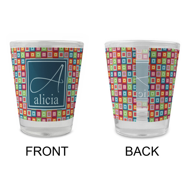 Retro Squares Glass Shot Glass - Standard - APPROVAL