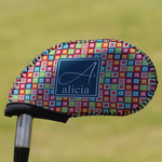 Retro Squares Golf Club Iron Cover (Personalized)