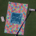 Retro Squares Golf Towel Gift Set (Personalized)