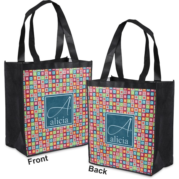 Retro Squares Grocery Bag - Apvl