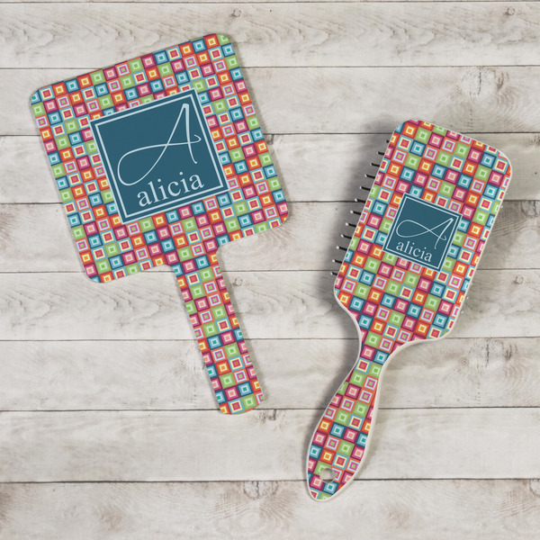 Retro Squares Hand Mirrors - In Context