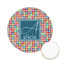 Retro Squares Printed Cookie Topper - 2.15" (Personalized)