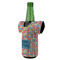 Retro Squares Jersey Bottle Cooler - ANGLE (on bottle)