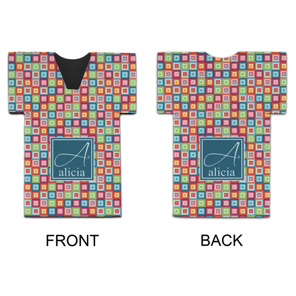 Retro Squares Jersey Bottle Cooler - APPROVAL