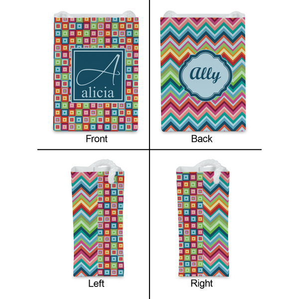 Retro Squares Jewelry Gift Bag - Gloss - Approval