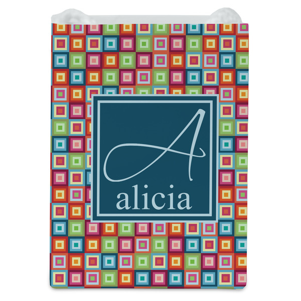 Retro Squares Jewelry Gift Bag - Gloss - Front