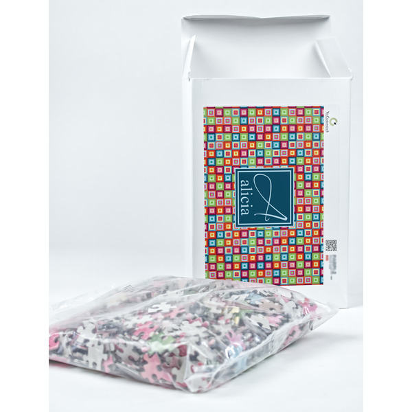 Retro Squares Jigsaw Puzzle 1014 Piece - Box