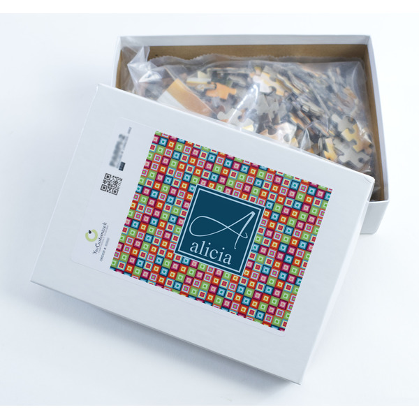 Retro Squares Jigsaw Puzzle 252 Piece - Box