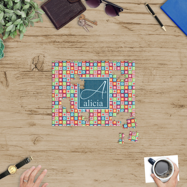 Retro Squares Jigsaw Puzzle 252 Piece - In Context
