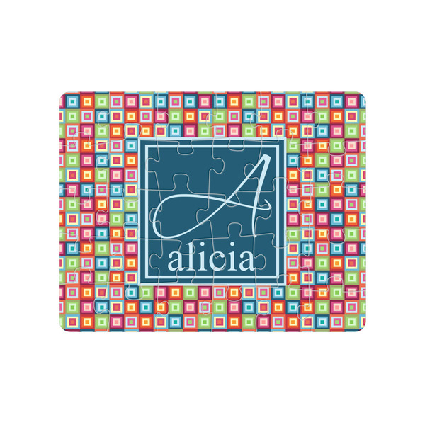 Custom Retro Squares Jigsaw Puzzles (Personalized)