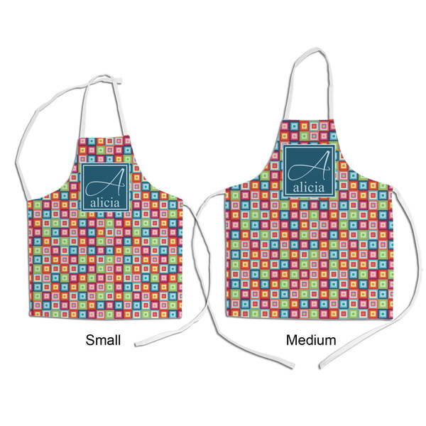 Retro Squares Kid's Aprons - Comparison