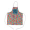 Retro Squares Kid's Apron w/ Name and Initial