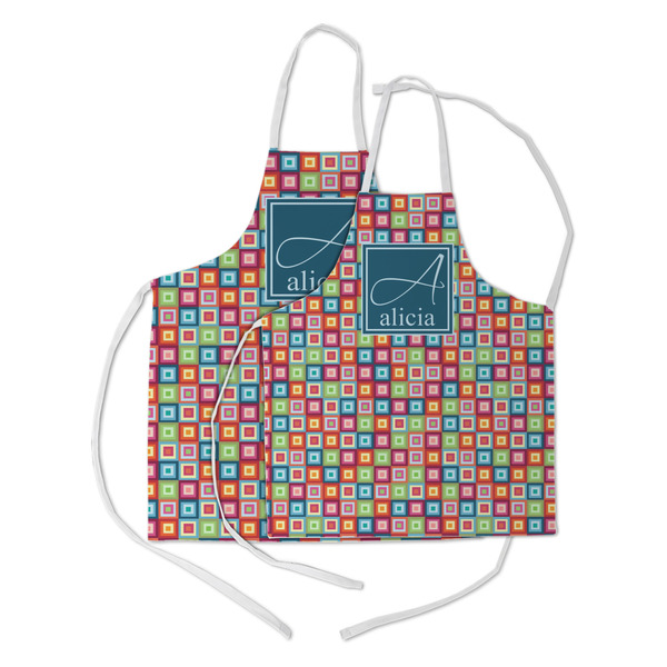 Retro Squares Kid's Aprons - Parent - Main