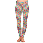 Retro Squares Ladies Leggings - Extra Large