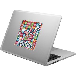 Retro Squares Laptop Decal (Personalized)
