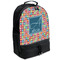Retro Squares Backpacks - Black (Personalized)