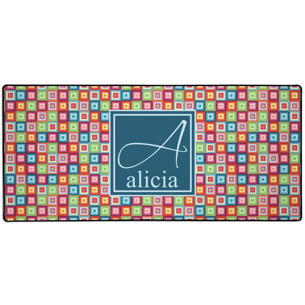 Custom Retro Squares Gaming Mouse Pad (Personalized)
