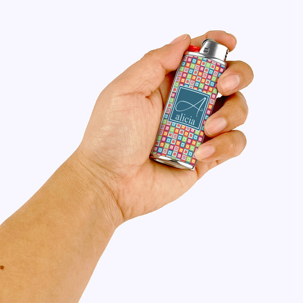 Retro Squares Lighter Case - LIFESTYLE